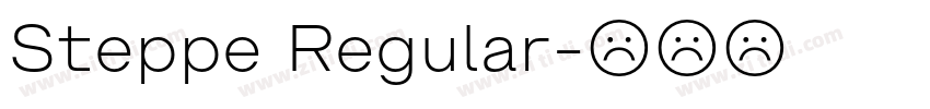 Steppe Regular字体转换